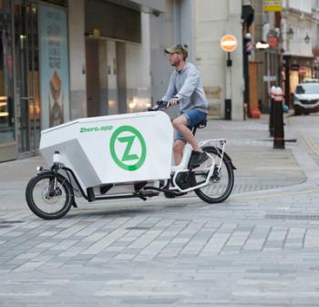 Zhero cargo bike Image of a Zhero cargo bike
