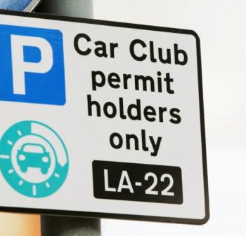 Car club sign Car club sign