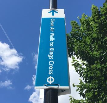 Clean Air Walk Sign Clean Air Walk Sign
